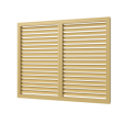 П6060Р беж, Экран радиаторный ПР фланец 600х600 пластик Beige ERA