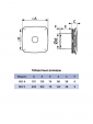 RIO 5C Gray metal, Вентилятор накладной RIO D125 обр.клапан Gray metal DICITI