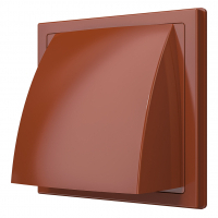 1919К15.16ФВ терр, Выход стенной КФВ фланец D150/160 обр.клапан 190х190 ASA Terracotta ERA STREETLIN